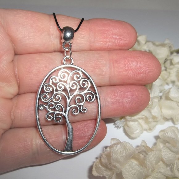 Necklace, Pendant, Tree Necklace, Tree of Life Necklace, Silver Necklace A634 - Picture 7 of 10